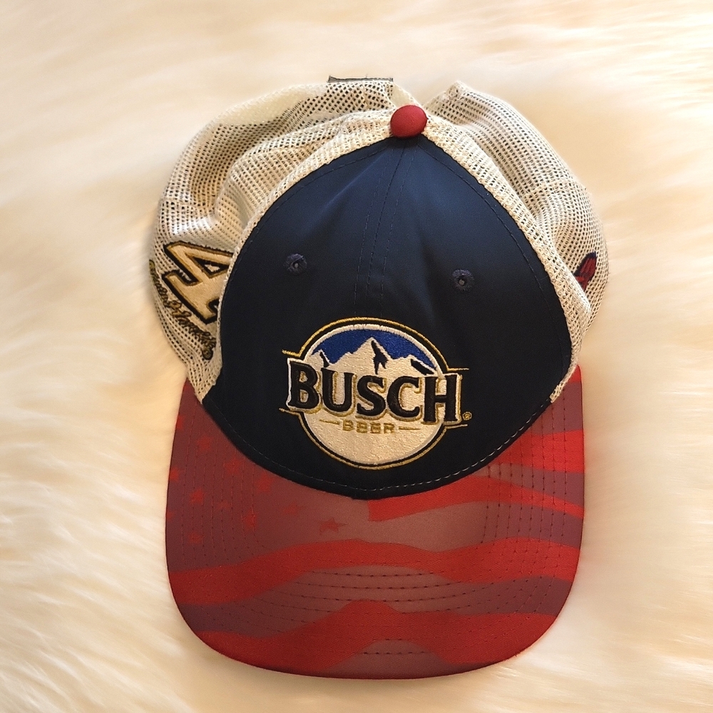 Nascar Busch Blue and Red Hat